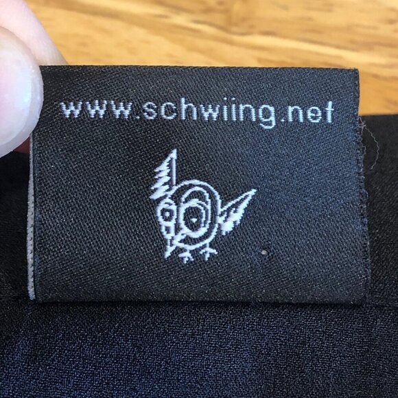 Schwiing Seal Walrus Sheer White Black Tank Blouse Button Down Shirt Women's Med - Picture 15 of 15